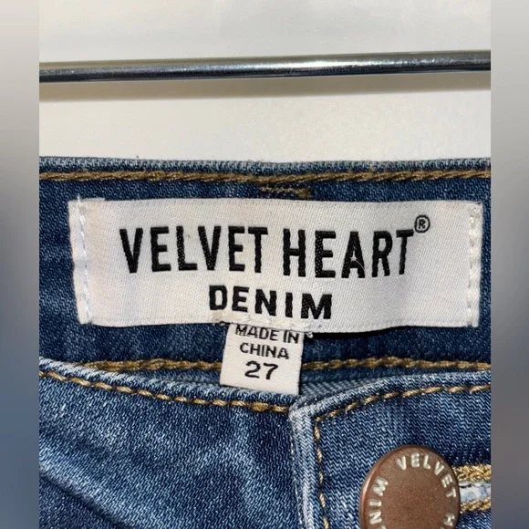 ❤️Velvet Heart Boho Pompom Jeans SZ27❤️ - Picture 5 of 13